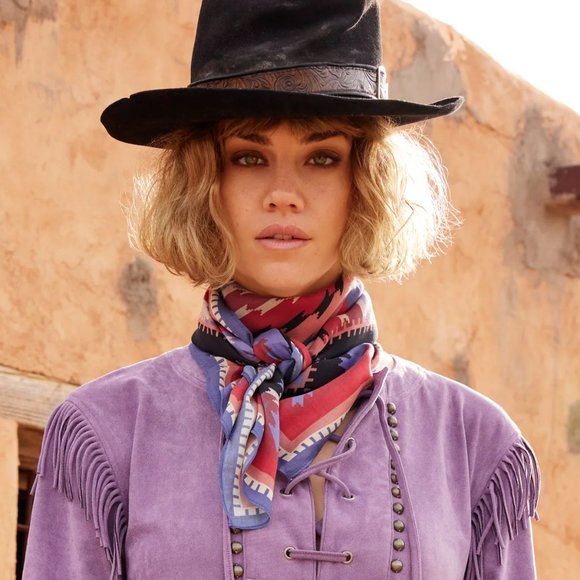 NWT Double D Ranch Sierra Bonita Scarf Boho Western Accessories - Picture 4 of 6